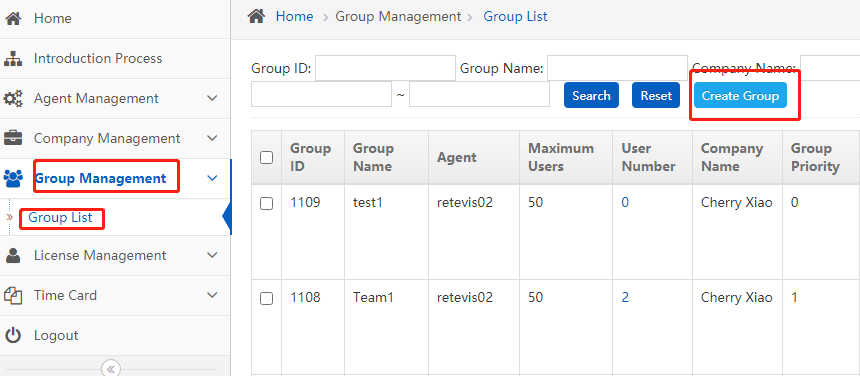 create a group