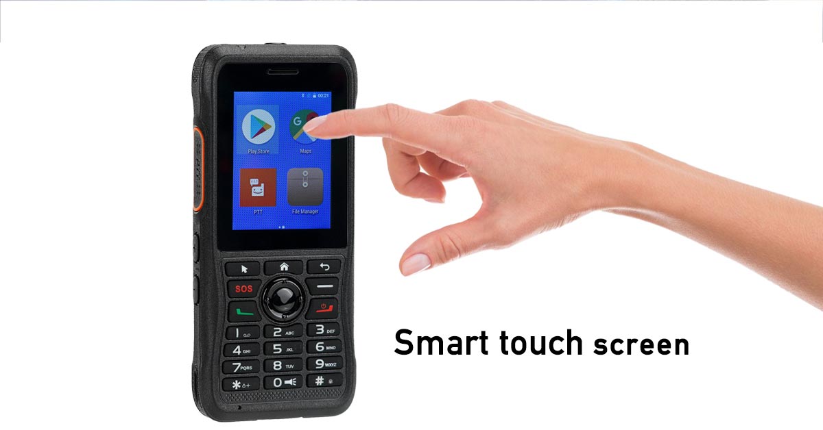 smart touch screen-Unlimited Range POC Walkie Talkie