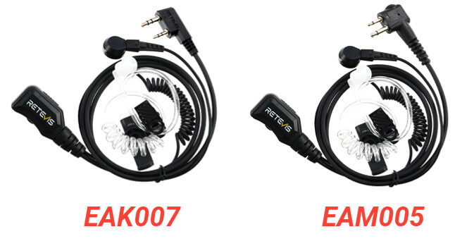 Acoustic Tube Earpiece for Two Way Radio