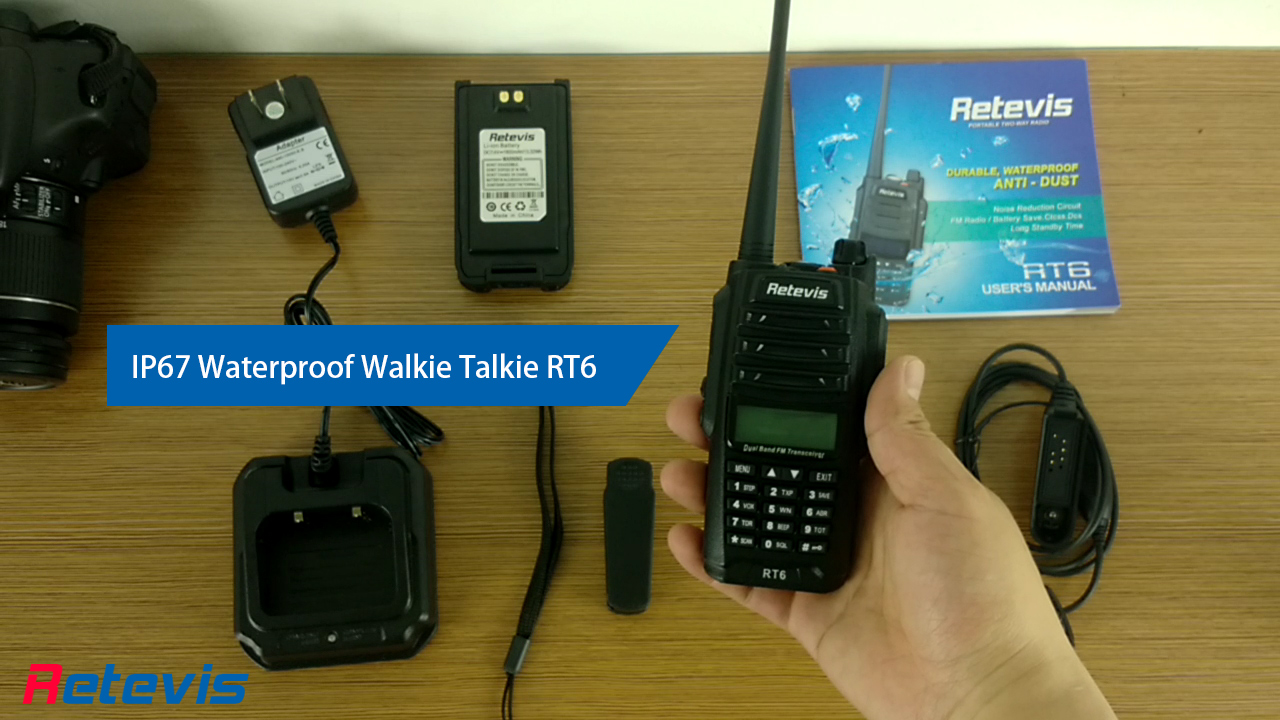 RT6 IP67 Waterproof Anti dust Dual Band Walkie Talkie
