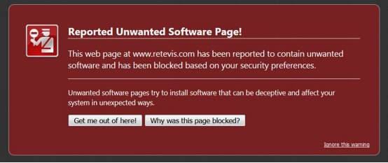Retevis Malicious Software warning 1