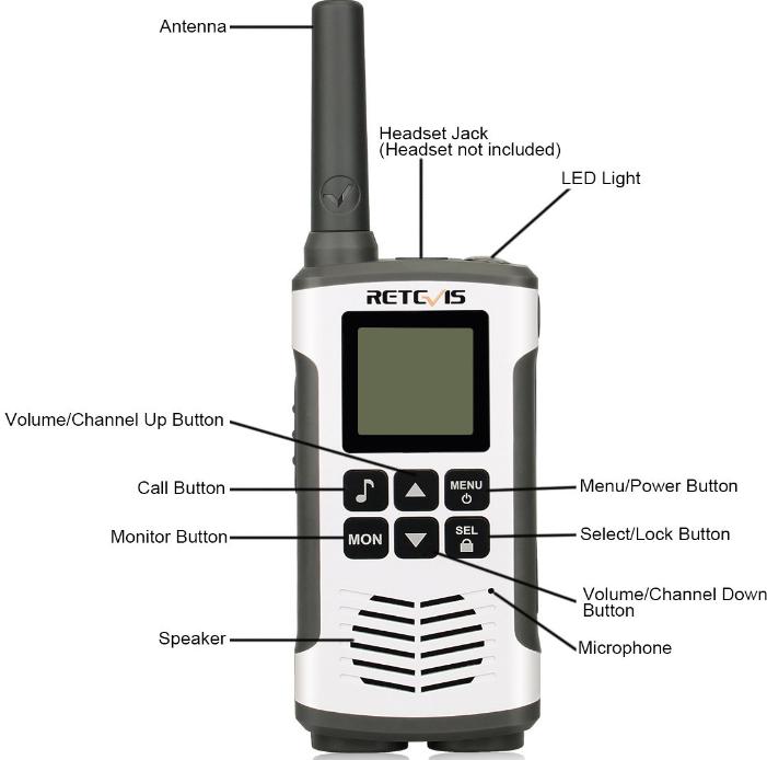 RT45 walkie talkie