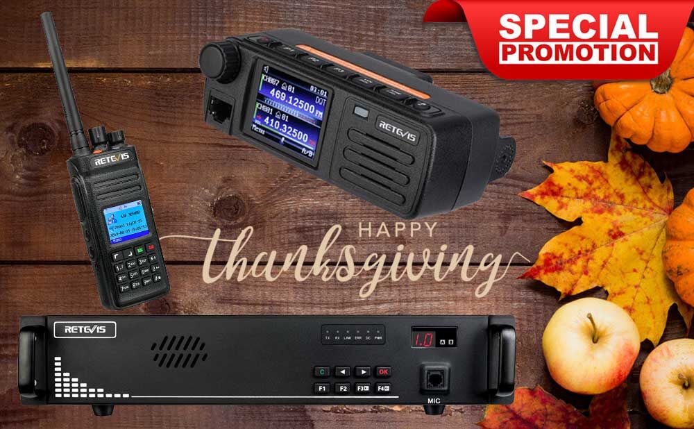 Retevis Thanksgiving Day promotion is coming!
