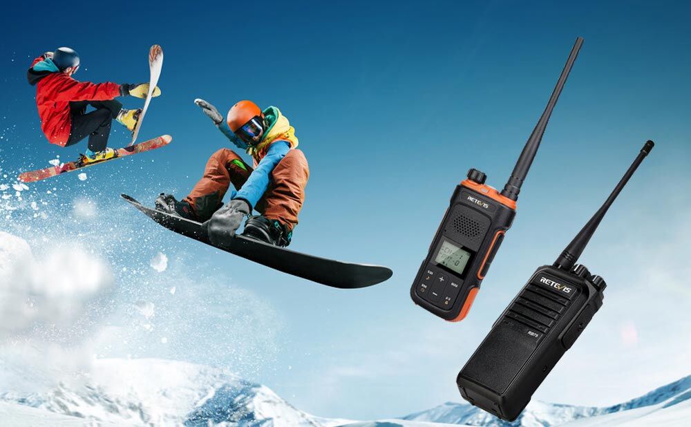 skiing use walkie talkie