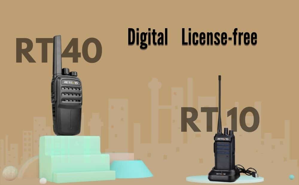 RT40&RT10 digital license-free radio
