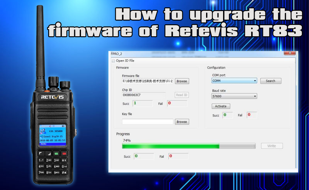 How to upgrade the firmware of Retevis RT83-laura-6