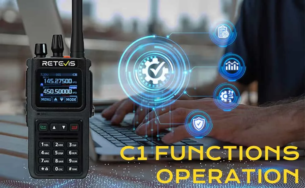 Functional operations of Retevis C1-Laura-5